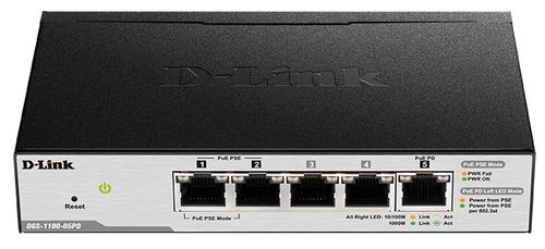 Switch D-link dgs-1100-05pd, gigabit, 5 porturi, poe