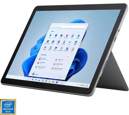 Tableta Microsoft Surface Go 3, Procesor Intel Pentium Gold 6500Y, PixelSense 10.5inch, 4GB RAM, 64GB SSD, 8MP, Wi-Fi, Bluetooth, Windows 11 Home S (Argintiu)