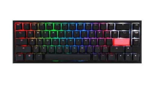 Tastatura Gaming DUCKY One 2 SF RGB, Cherry Speed Silver, iluminare RGB (Negru)