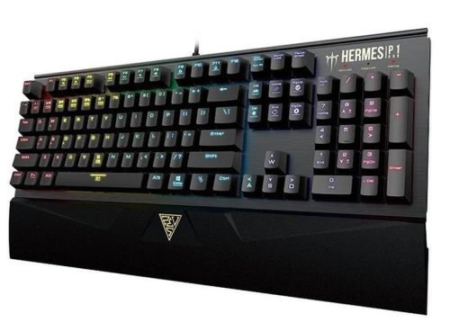 Tastatura Gaming Gamdias Hermes P1 RGB, Switch Black, Iluminare RGB (Negru)