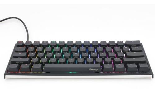 Tastatura Gaming Mecaninca DUCKY One 2 Mini RGB, Cherry Blue RGB, Iluminare RGB, USB (Negru)