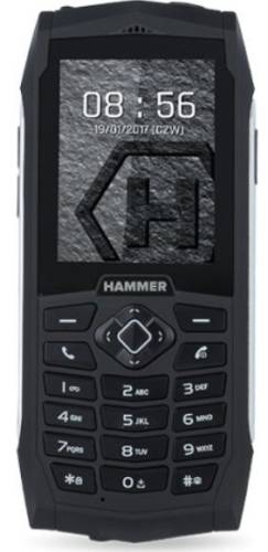 Telefon mobil Myphone hammer 3, ecran tft 2.4inch, 2g, dual sim (negru/argintiu)
