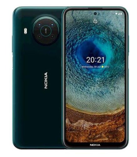 Telefon Mobil Nokia X10, Procesor Snapdragon 480 Octa-core, 2.0GHz/1.8GHz, IPS LCD Capacitive touchscreen 6.67inch, 6GB RAM, 64GB Flash, Camera Quad 48+5+2+2MP, 5G, Wi-Fi, Dual SIM, Android (Verde)