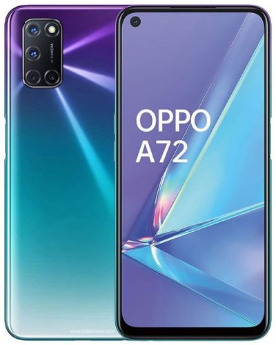 Telefon Mobil Oppo A72, Procesor Snapdragon 665 Octa-core 2.0/1.8 GHz, IPS LCD Capacitiv touchscreen 6.5inch, 6GB RAM, 128GB Flash, Camera Quad 48+8+2+2MP, 4G, Wi-Fi, Dual Sim, Android (Violet)