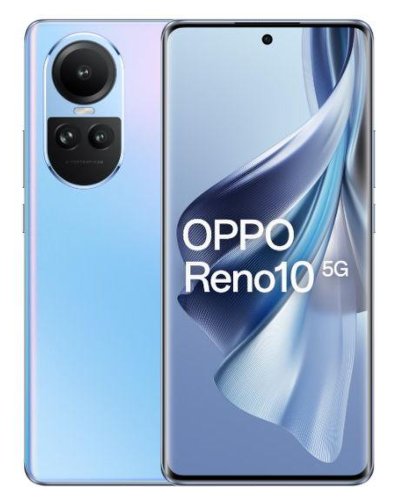 Telefon Mobil Oppo Reno10, Procesor Mediatek MT6877V Dimensity 7050, AMOLED touchscreen 6.7inch, 8GB RAM, 256GB Flash, Camera Tripla 64+32+8MP, Wi-Fi, 5G, Dual Sim, Android (Albastru)