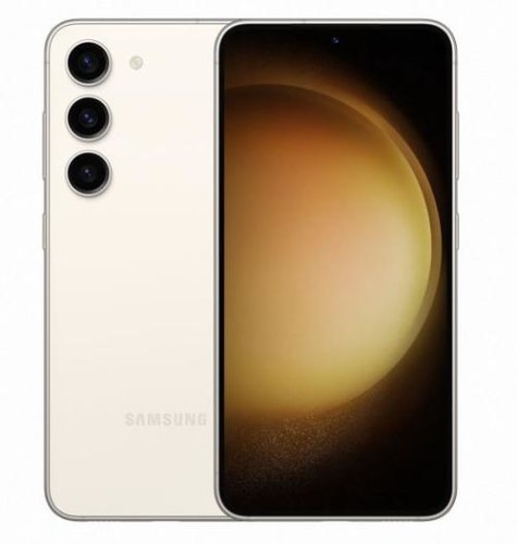 Telefon Mobil Samsung Galaxy S23, Procesor Qualcomm SM8550 Snapdragon 8 Gen 2 Octa-Core, Dynamic AMOLED 2X 6.1, 8GB RAM, 256GB Flash, Camera Tripla 12 + 50 + 10 MP, Wi-Fi, 5G, Dual SIM, Android (Crem)