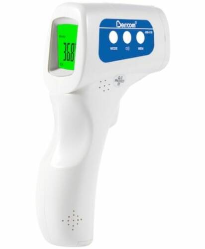 Termometru infrarosu Berrcom JXB-178, Scanner pentru frunte (Alb/Albastru)
