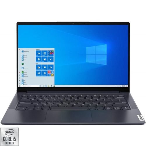 Ultrabook Lenovo Yoga Slim 7 14IIL05 (Procesor Intel® Core™ i5-1035G4 (6M Cache, up to 3.70 GHz), 14inch FHD, 16GB, 512GB SSD, Intel® Iris® Plus Graphics, Win10 Home, Gri)