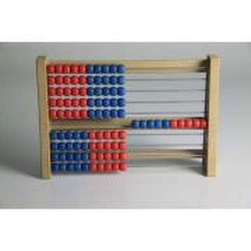 Abac - Instrument pentru copii cu 10 siruri a cate 10 bile colorate
