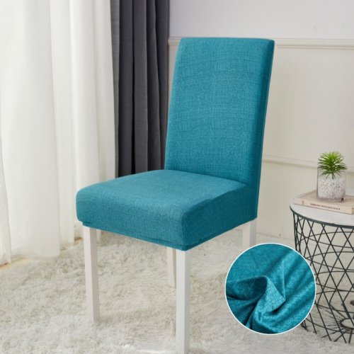 Set 6 huse universale pentru scaun ELASTICE Jojo Home Turquoise uni