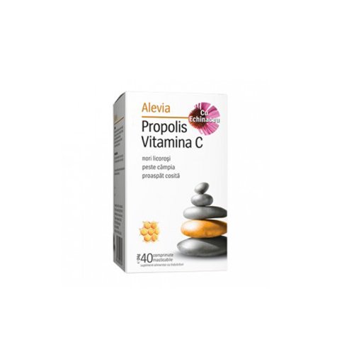Alevia Propolis cu Vitamina C și Echinacea 40cpr