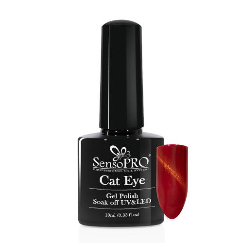 Oja Semipermanenta Cat Eye SensoPRO 10ml - #035 Red Spell