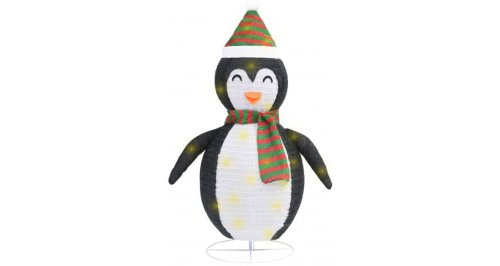 Figurina pinguin decorativa de Craciun, LED, 90 cm tesatura lux