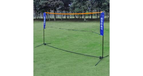 Plasa volei/badminton/tenis portabila, cu geanta, 300 x 155 cm