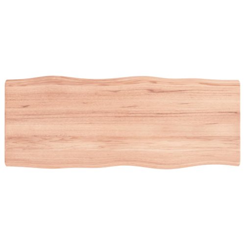 vidaXL Blat masă, 100x40x4 cm, maro, lemn stejar tratat contur organic