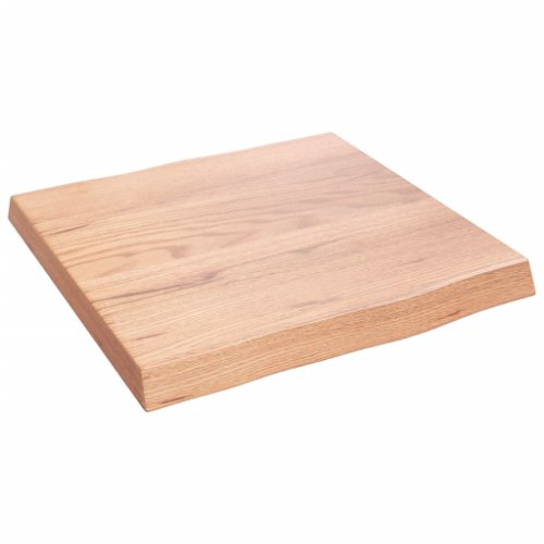 vidaXL Blat masă, 40x40x4 cm, maro, lemn stejar tratat contur organic