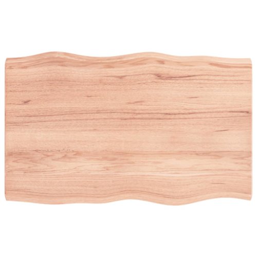 vidaXL Blat masă, 80x50x4 cm, maro, lemn stejar tratat contur organic