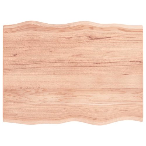 vidaXL Blat masă, 80x60x2 cm, maro, lemn stejar tratat contur organic