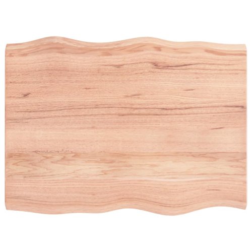 vidaXL Blat masă, 80x60x4 cm, maro, lemn stejar tratat contur organic