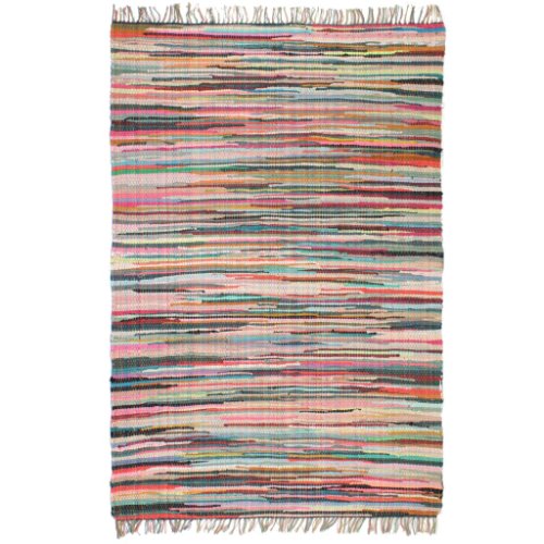 vidaXL Covor Chindi țesut manual, bumbac, 160 x 230 cm, multicolor