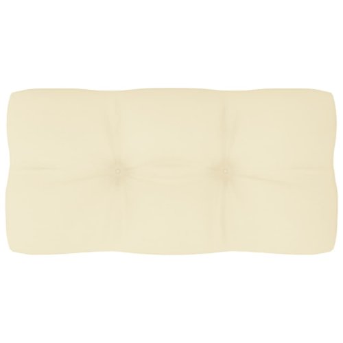 vidaXL Pernă canapea din paleți, crem, 80 x 40 x 12 cm