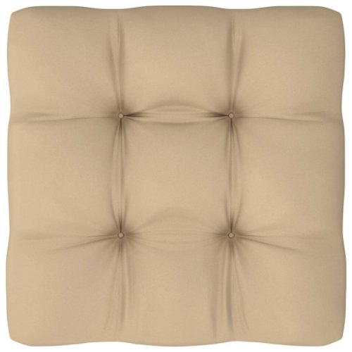 vidaXL Pernă pentru canapea din paleți, bej, 60x60x12cm