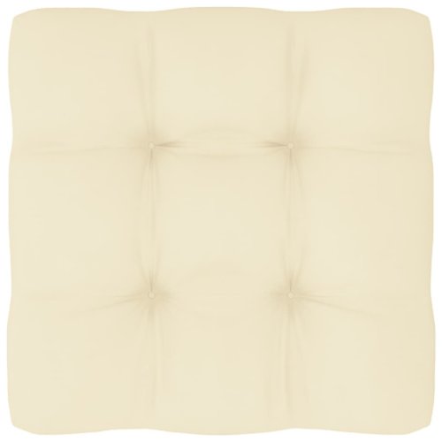 vidaXL Pernă pentru canapea din paleți, crem, 60x60x12cm