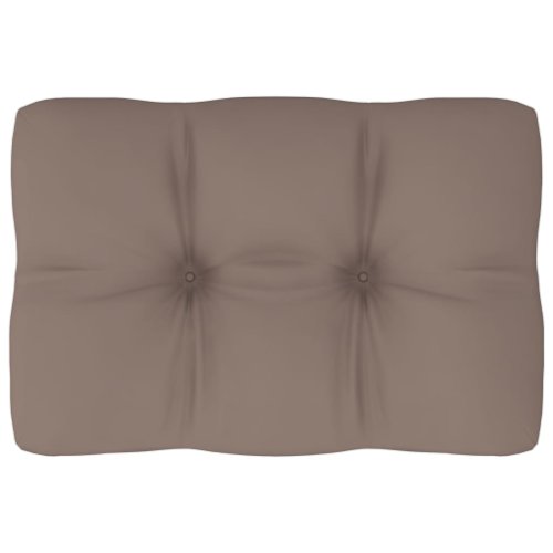 vidaXL Pernă pentru canapea din paleți, gri taupe, 60 x 40 x 12 cm
