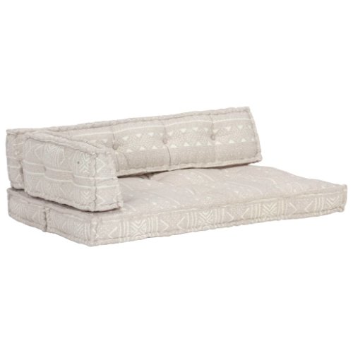 vidaXL Pernă pentru canapea din paleți, maro deschis, textil, petice