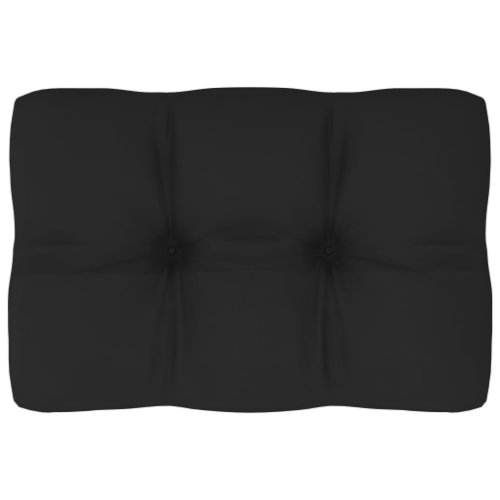 vidaXL Pernă pentru canapea din paleți, negru, 60 x 40 x 12 cm