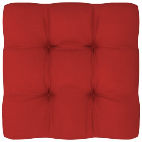 vidaXL Pernă pentru canapea din paleți, roșu, 80 x 80 x 12 cm