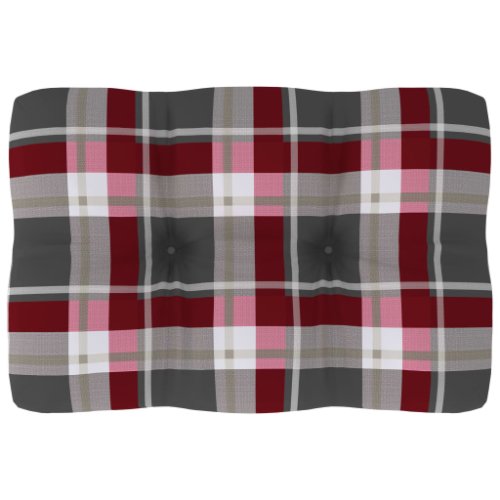 vidaXL Pernă pentru canapea din paleți, roșu carouri, 60 x 40 x 12 cm