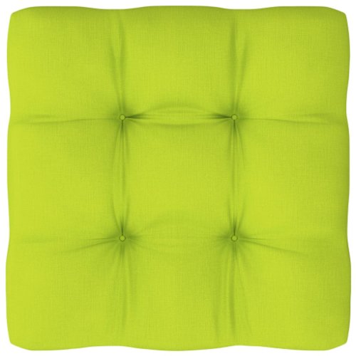 vidaXL Pernă pentru canapea din paleți, verde aprins, 80 x 80 x 12 cm