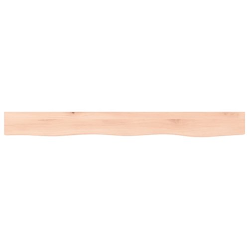 vidaXL Poliță de perete, 100x10x2 cm, lemn masiv de stejar netratat