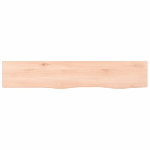 vidaXL Poliță de perete, 100x20x2 cm, lemn masiv de stejar netratat