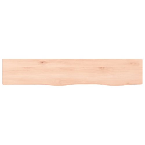 vidaXL Poliță de perete, 100x20x4 cm, lemn masiv de stejar netratat