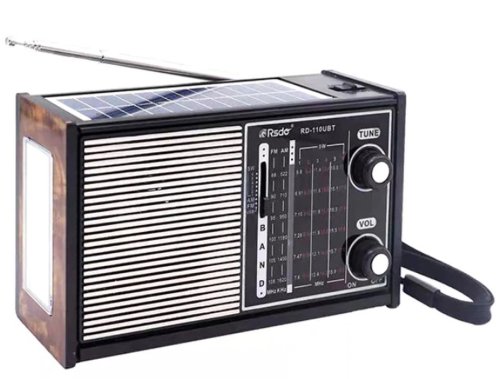 Radio RD-110UBT portabil solar cu Bluetooth, cu MP3 Player și lanternă