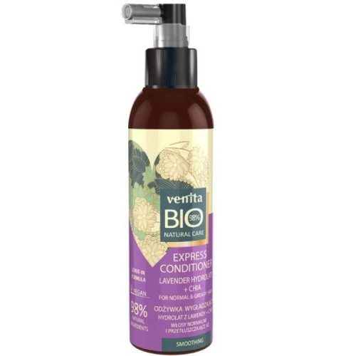 Balsam fara clatire tip spray express Venita Bio, 200 g, lavanda si chia