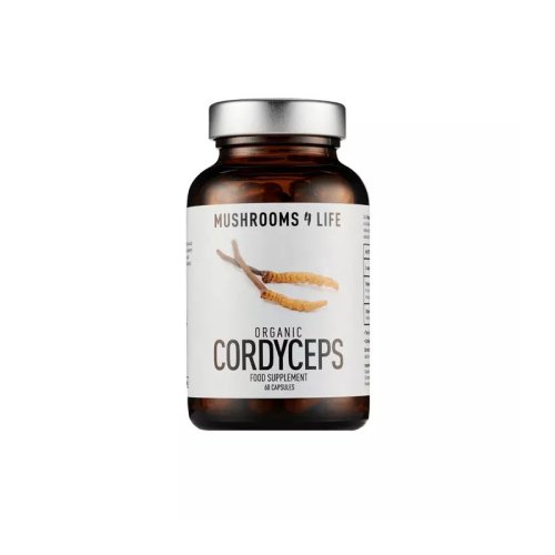Organic cordyceps mushroom 1000 mg full spectrum, 60 capsule, mushrooms4life