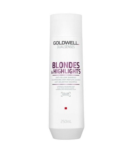 Sampon Goldwell Dual Senses Blondes & Highlights Anti-Brass pentru par blond 250ml