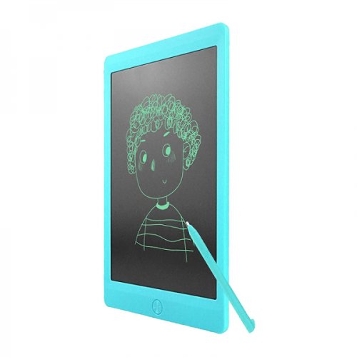 Tableta digitala 10 inch pentru scris si desenat cu ecran LCD albastru