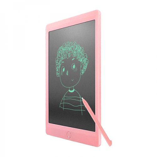 Tableta digitala 10 inch pentru scris si desenat cu ecran LCD roz