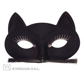 Widmann Italia - Accesoriu carnaval - masca pisica neagra
