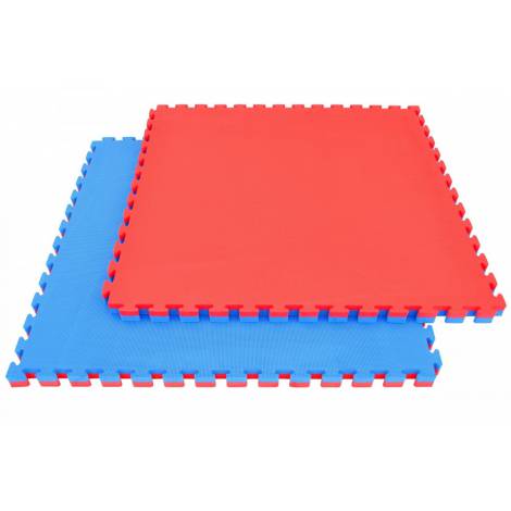 Pardoseala puzzle 2 cm pentru interior - Rosu - Albastru