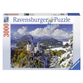 Puzzle castelul neuschwanstein iarna 3000 piese