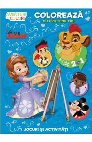 Disney - coloreaza cu prietenii tai! aventuri in culori. intoarce cartea 2 in 1
