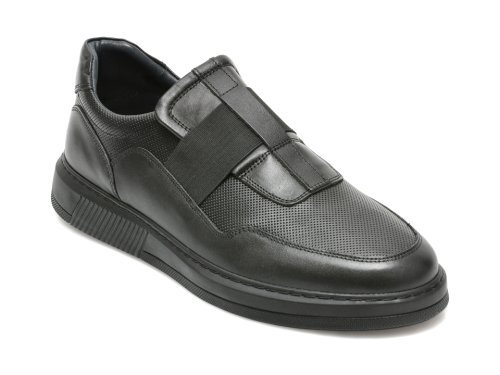 Pantofi BRAVELLI negri, 13121, din piele naturala