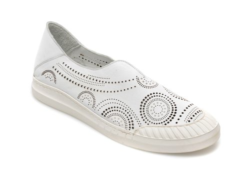 Pantofi FLAVIA PASSINI albi, 1790, din piele naturala