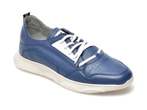 Pantofi OTTER albastri, 37204, din piele naturala