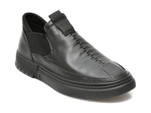 Pantofi OTTER negri, 201391, din piele naturala